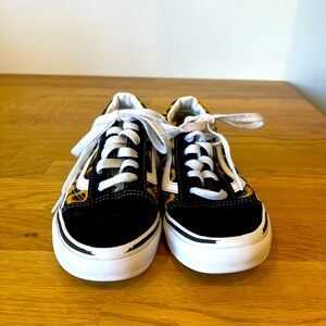 Vans Old Skool Low Tops – Sunflower Print – Size 5